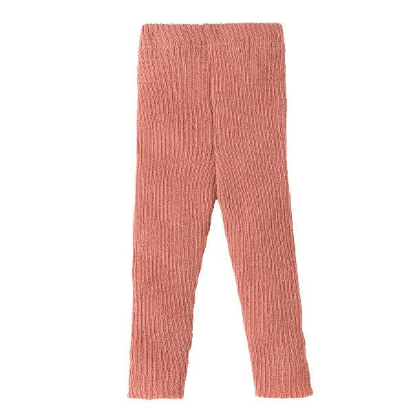 Leggings bimbi in maglia di lana bio soft pink